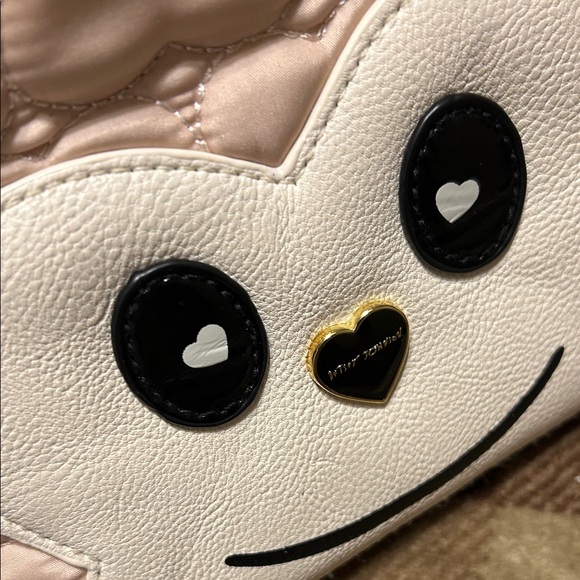 Betsey Johnson Pink Monkey Face Quilted Bag givie - Picture 2 of 14